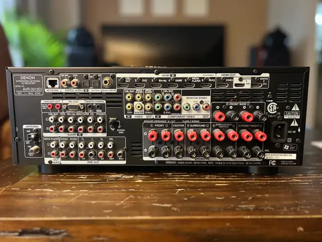 Denon AVR-3313CI 7.2-Channel - AirPlay - Phono input - ARC Recei ...