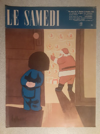 JOURNAL VINTAGE LE SAMEDI DE DECEMBRE 1958