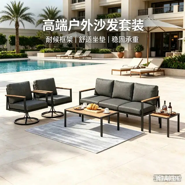 5 PC Outdoor Patio Furniture Set, 360° Swivel Rocker Chairs in Patio & Garden Furniture in Markham / York Region - Image 5