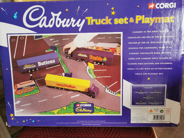 Corgi Cadbury diecast truck set and playmat in Toys & Games in Peterborough - Image 2
