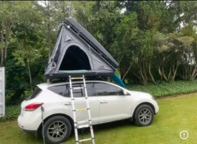 Cap it, Aluminum shell, solid, upgraded led lights,quick deploying, includes ladder, Very comfortabl...