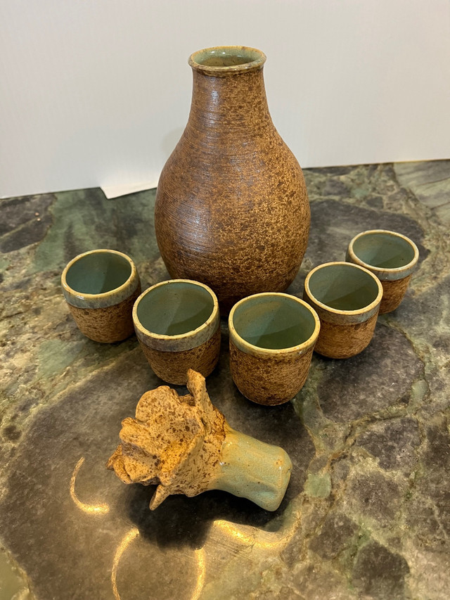 Hand crafted sake pottery set in Kitchen & Dining Wares in Ottawa