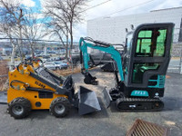 new sl380 mini skid steer loader & 1.3 ton mini excavator