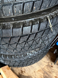 Brand new Bridgestone Blizzak winter tires 225/65/17 came off 20