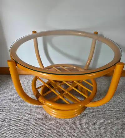 Italian Bamboo Coffee Table, View more