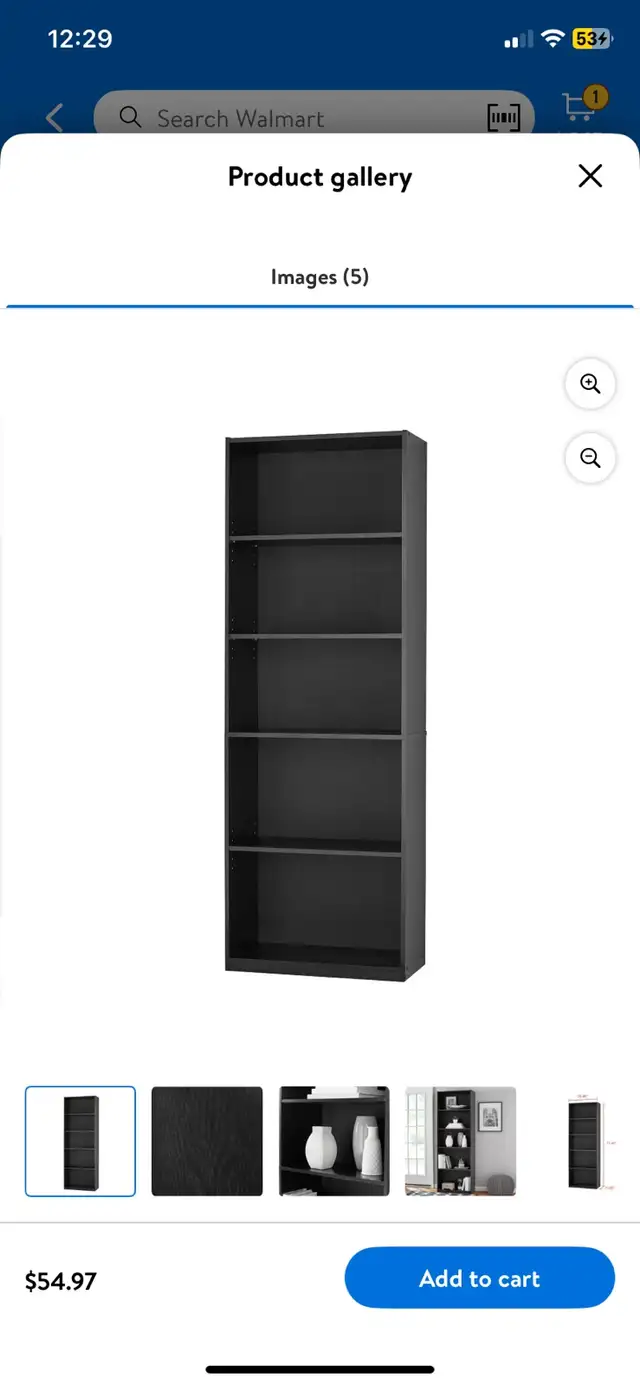 Mainstays Bookcase62863733732226121