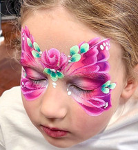 Face painting, twisted balloons, Glitter tattoos,  games.