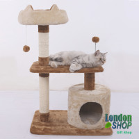 New Cat Large Tower Tree 87cm White & Brown