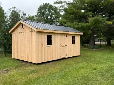 Handmade Solid Pine Sheds – Built to Last! ✅ Locally made with our own milled pine ✅ Heavy-duty 4x4...