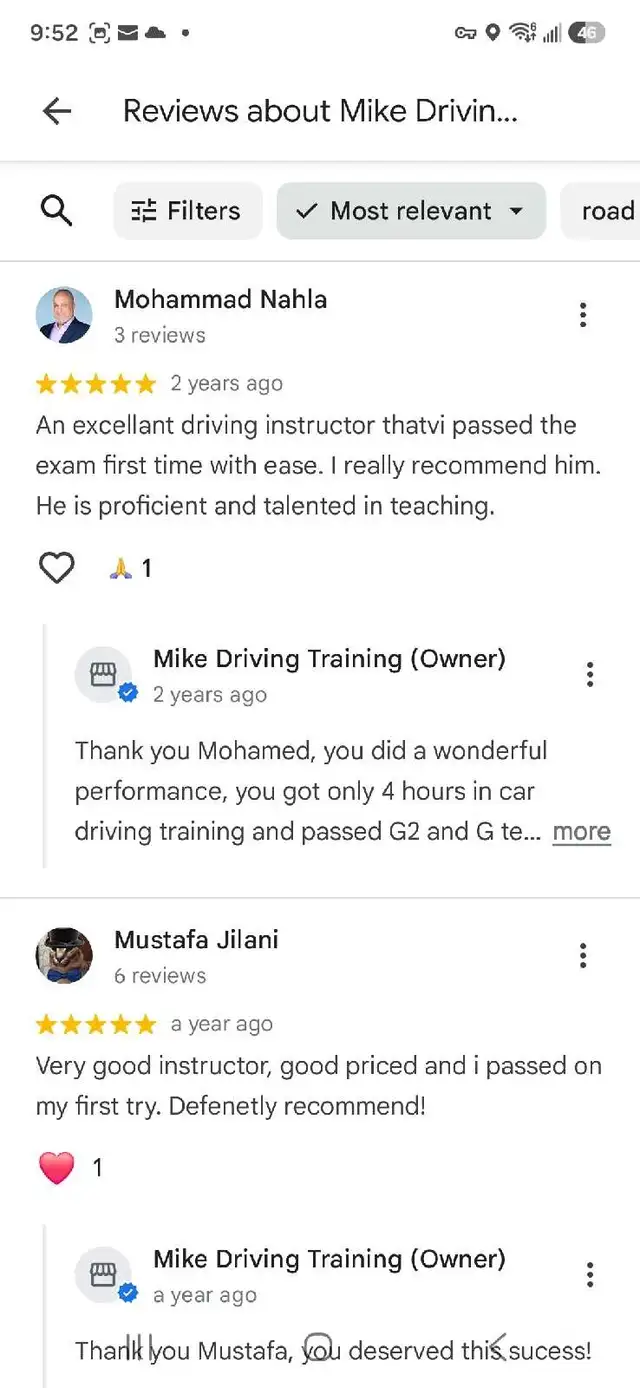 MIKE DRIVING TRAINING- PRIVATE CERTIFIED DRIVING INSTRUCTOR563812262719662086