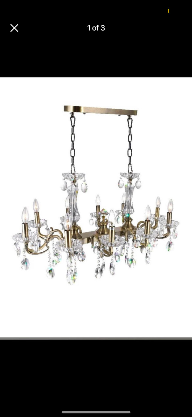 Flawless 10 light up chandelier  in Indoor Lighting & Fans in London - Image 2