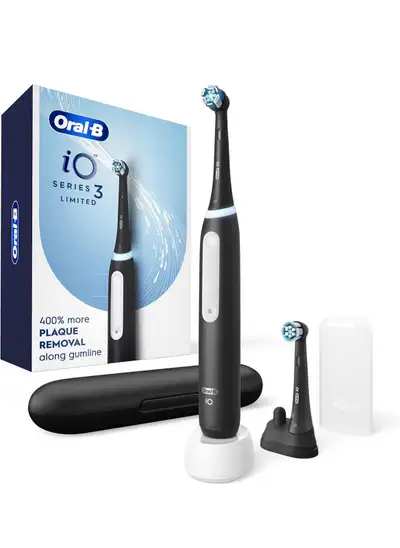 Brand new display unit Oral-B Power iO Series 3 Limited Electric Toothbrush, Black, iO3 Rechargeable...