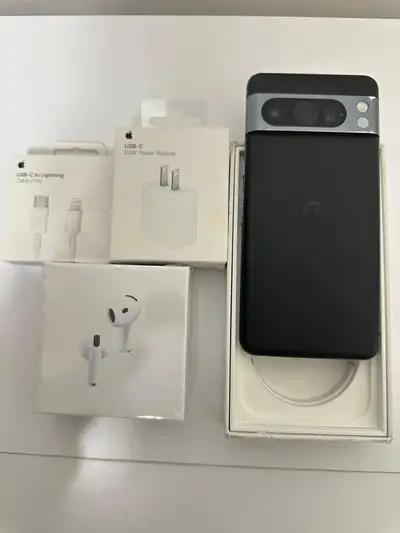 Google Pixel 8 Pro 256GB **Airpods/Adapter/Delivery**, View more