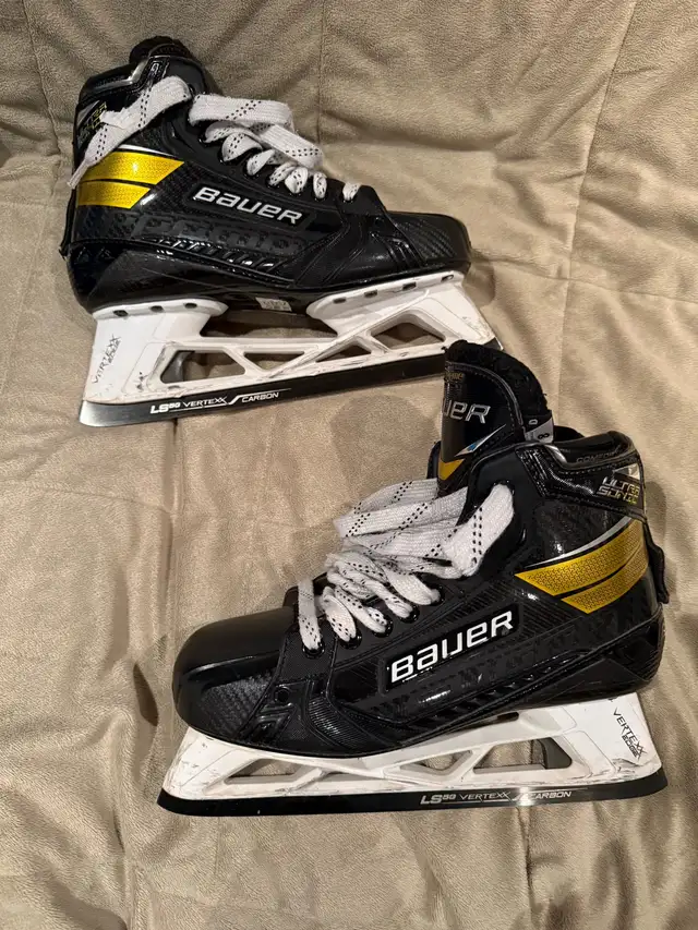 Bauer Supreme Ultra Sonic Goalie Skates Size 8 in Hockey in Markham / York Region - Image 3