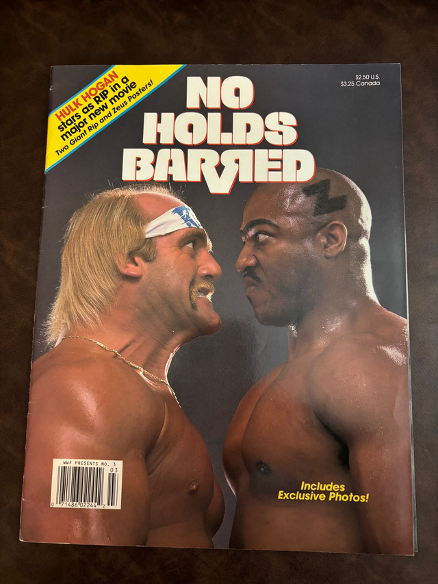 Vintage 1989 WWF WWE Wrestling No Holds Barred Movie Magazine  in Arts & Collectibles in City of Toronto