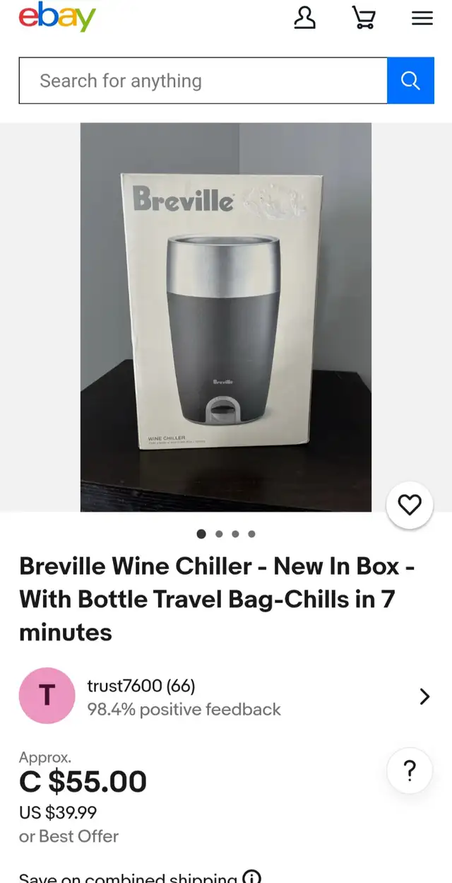 White Wine Lover's Package-Rack/Breville Chiller in Storage & Organization in Kitchener / Waterloo - Image 4