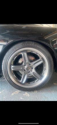Volk GT-C 2 piece wheels with new tires 