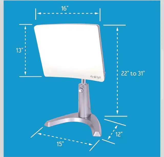 Brand new Carex Day-Light Classic Plus Bright Light Therapy Lamp in Indoor Lighting & Fans in London - Image 3