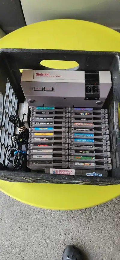 Nintendo nes with games, View more