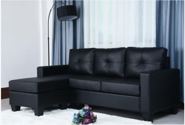 New Leather And Fabric Sofa available in Grey And Black color in Couches & Futons in Oshawa / Durham Region - Image 3