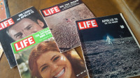 4 Old Life Magazines, Apollo 12 & 13, 1969, 1970