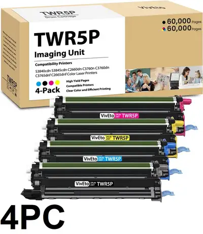 TWR5P S3840 C2660 Imaging cartridge pack, for many DELL printers, View more