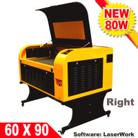 6090 CO2 Laser Engraving Cutting Machine 80W Laser Tube DSP cont