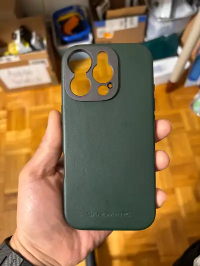 Forest Green Leather Case for the iPhone 16 Pro it came with boz pick up only 38 Dixinton Crescent