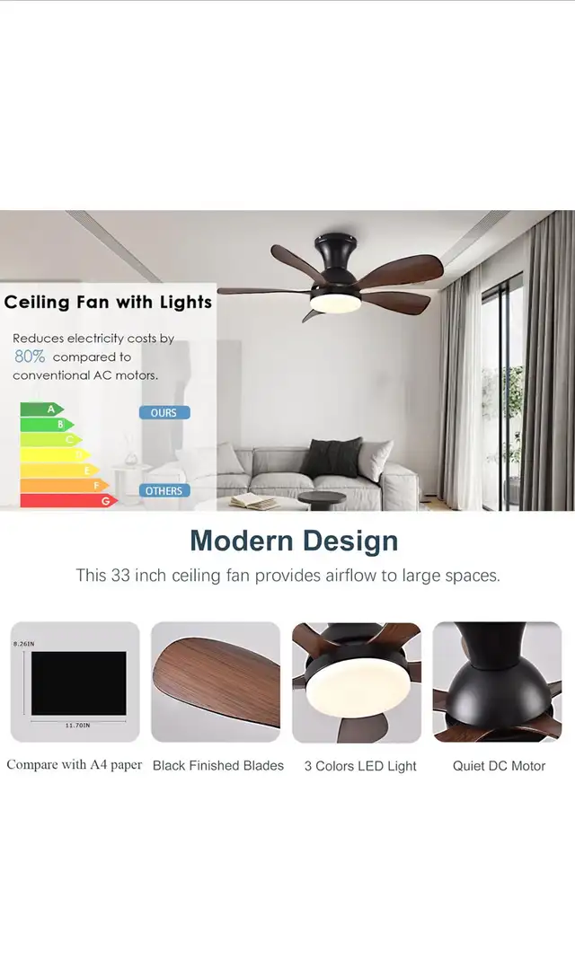Ceiling Fan in Indoor Lighting & Fans in Mississauga / Peel Region - Image 3
