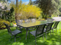 9-Piece Outdoor Patio Dining Set 8 Chairs + Glass Table Top Oshawa / Durham Region Toronto (GTA) Preview