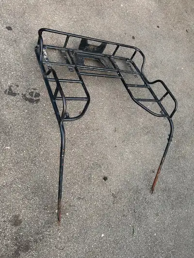 Selling a rear rack for a 1986 Suzuki lt230 shaft drive. Good condition. Asking $50
