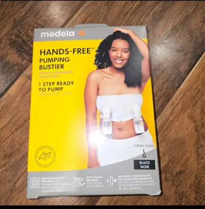 Medela Hands-Free Pumping Bustier - Large - Black, View more