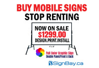 Buy Mobile Signs.  Portable Road Signs