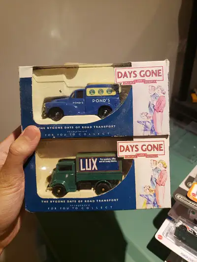 Both are brand new never opened from 2021. Morris Minor Van and Fortson 7V Truck, both slightly bigg...