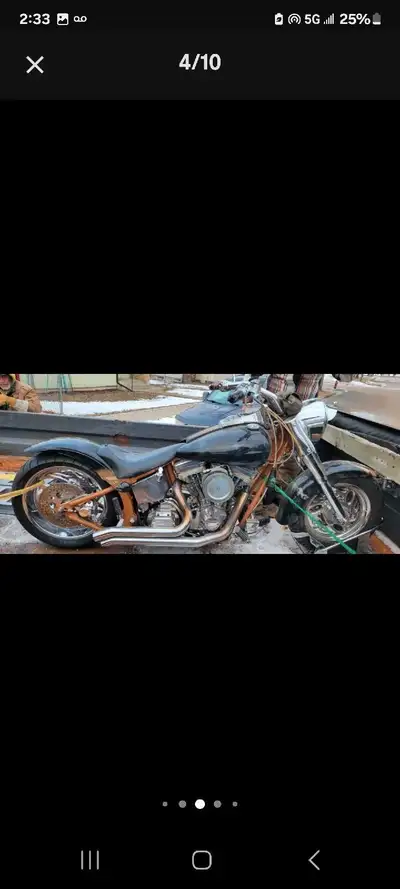 2003 Chrome Horse cycles bike for sale with a 110 Revtech and a 6 speed ultima trans,3 inch primary,...