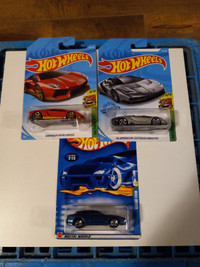 Hot Wheels Ferrari 456M,Lamborghini Roadster,Miura Lot of 3