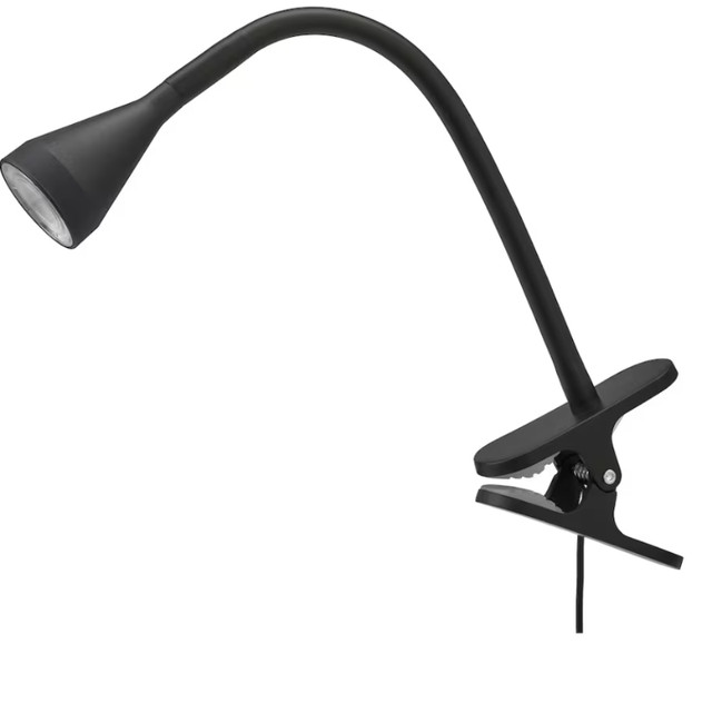 Ikea NÄVLINGE LED clamp spotlight, black in Indoor Lighting & Fans in City of Toronto