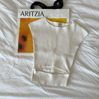 Aritzia  Wilfred cut-out knit top XXS