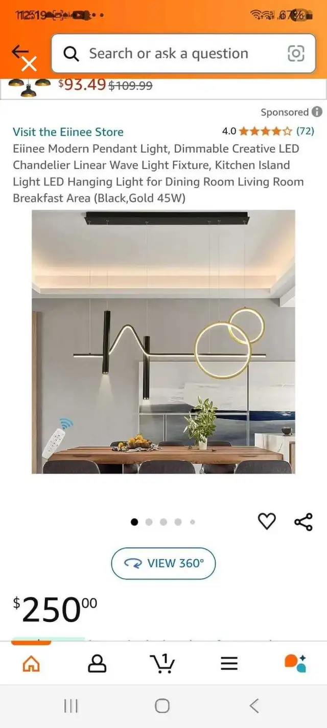 Eilinee LED Chandelier in Indoor Lighting & Fans in Kitchener / Waterloo - Image 2