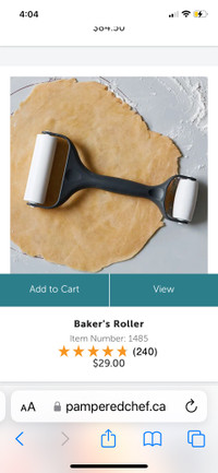 Pampered chef bakers roller
