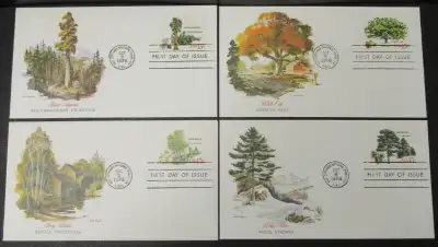 4 USA, 1978 NATIVE TREES FIRST DAY OF ISSUE COVERS, View more