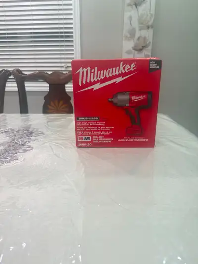Milwaukee M18 Brushless 1/2" High Torque Impact Wrench Tool Only, View more