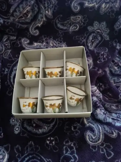 Set of 6 Small Decorative Cups, View more