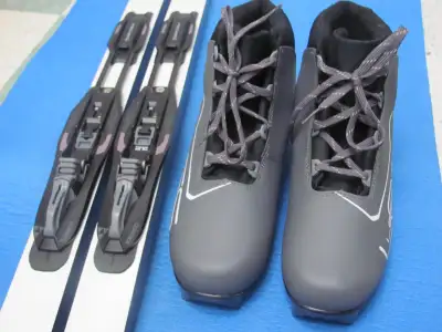 Cr. Country Ski- 205cm/NNN Boots sizes 11-12 /Ski Poles 145cm/, View more