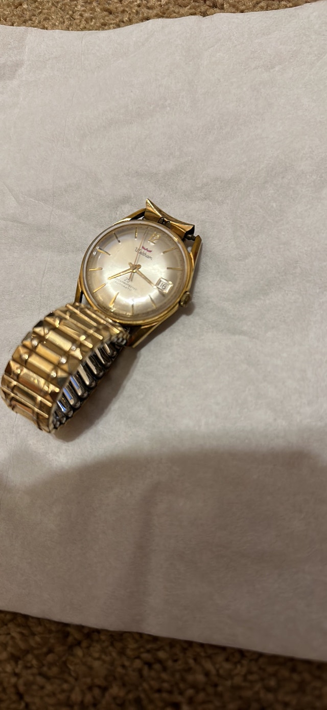 Vintage Mens Waltham 25 Automatic Watch Jewellery & Watches