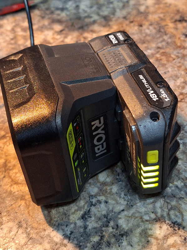 Ryobi 18v Battery and Charger in Power Tools in Hamilton - Image 2