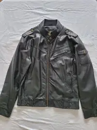 Akademiks Leather Motorcycle Jacket