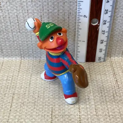 Vintage McDonalds Sesame Street Muppet Baseball Ernie  Meal Toy, View more