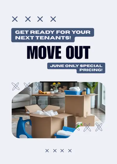 Move-Out Cleaning + Handyman – Flat Rate!