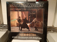 2000 Star Wars Jedi vs. Sith Wall Calendar - Brand New